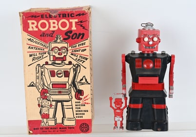 MARX ELECTRIC ROBOT & SON w/ BOX