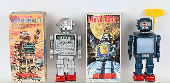 2- HORIKAWA BATTERY OP ROBOTS w/ BOX