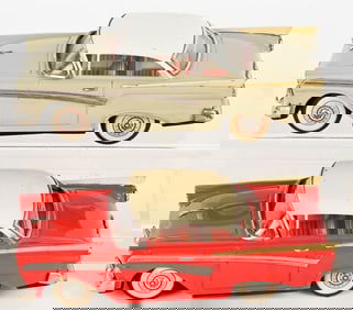 2- JAPAN TIN FRICTION 1950s FORD HARDTOPS