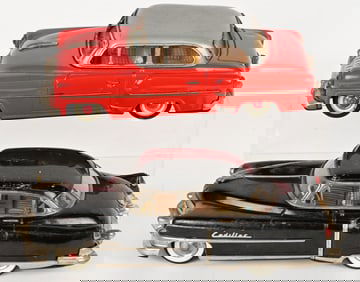 2- 1950s JAPAN TIN FRICTION CARS