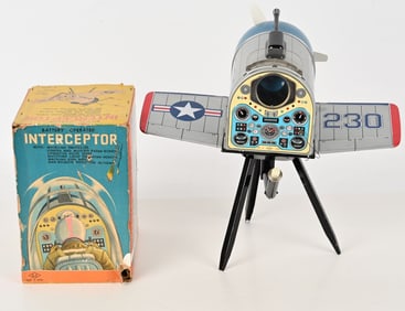 JAPAN BATTERY OP INTERCEPTOR AIRPLANE w/ BOX