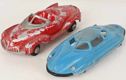 2- PLAYMATE TOYS ALUMINUM FUTURISTIC CARS