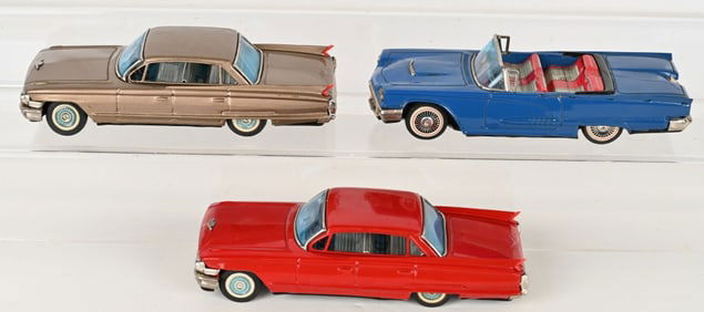 3- JAPAN TIN FRICTION CARS
