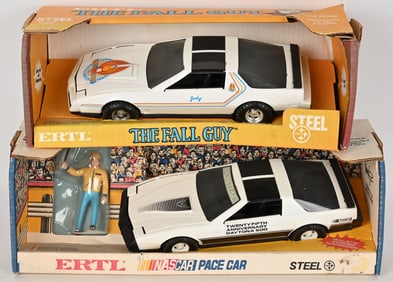 ERTL FALL GUY & NASCAR PACE CAR FIREBIRDS MIB