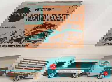 JAPAN TIN FRICTION SEARS RENTAL FLEET w/ BOX