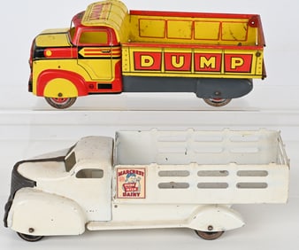 MARX MARCREST DAIRY TRUCK & DUMP TRUCK