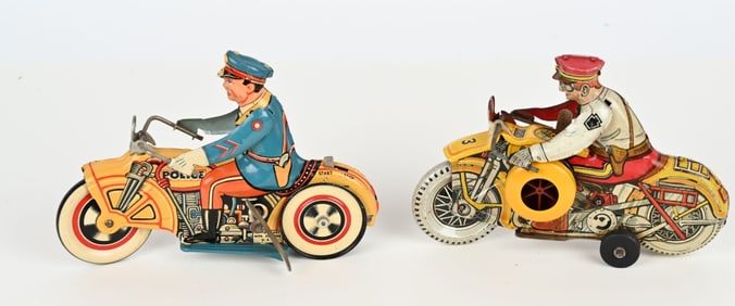 UNIQUE ART & MARX WINDUP MOTORCYCLES