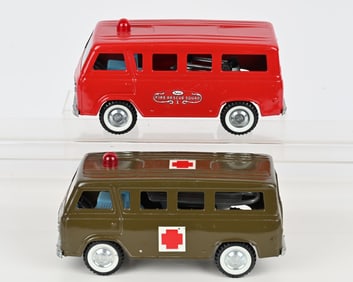 NYLINT FORD FIRE VAN & ARMY VAN