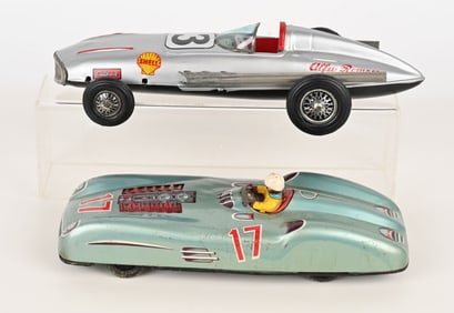 2- JAPAN TIN FRICTION RACE CARS