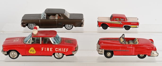 4- JAPAN TIN FRICTION CARS