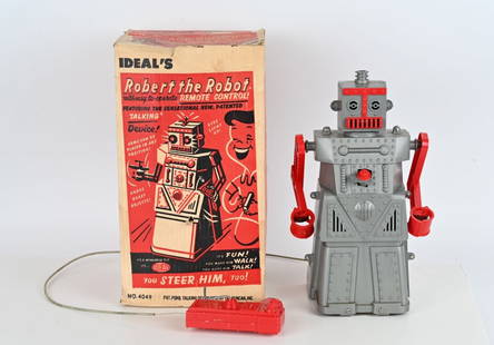 IDEAL ROBERT THE ROBOT w/ BOX: All original in great condition. Boxed 15" Excellent