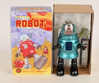 PAPA SAN LE BATTERY OP PISTON ROBOT MIB