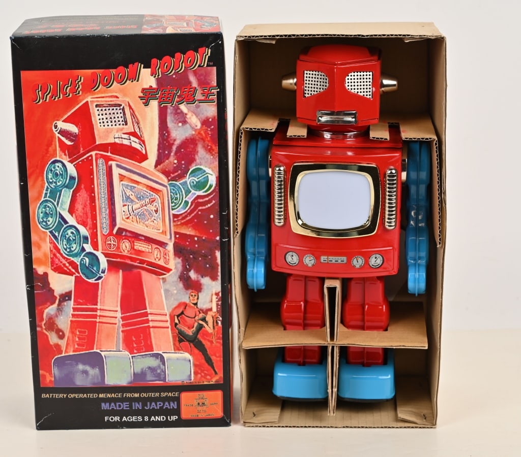 Rakutaoページ 1950's Marx Battery Operated Electric Robot And Son With Box
