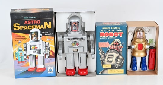 HA HA TOYS ASTRO SPACEMAN & PISTON ACTION ROBOT