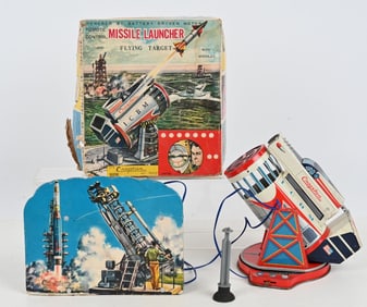 JAPAN BATTERY OP ICBM MISSILE LAUNCHER w/ BOX