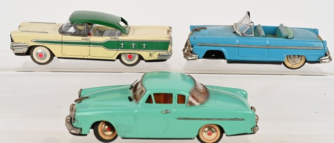 3- JAPAN TIN FRICTION CARS