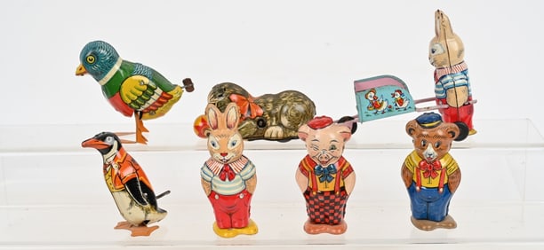 7- CHEIN & MARX TIN WINDUP TOYS