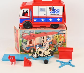IDEAL EVEL KNIEVEL SCRAMBLE VAN w/ BOX