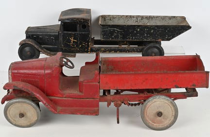 BUDDY L & STEELCRAFT DUMP TRUCKS