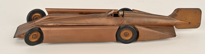 KINGSBURY CLOCK WORK GOLDEN LAND SPEED RACER