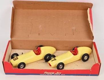 PAGCO JET DRAG STRIP RACING CARS w/ BOX
