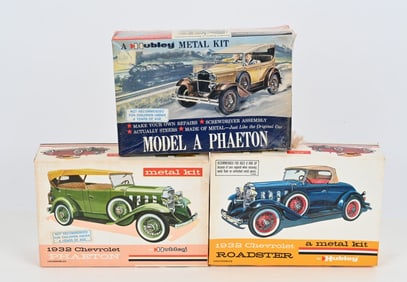 3- HUBLEY METAL MODEL KITS