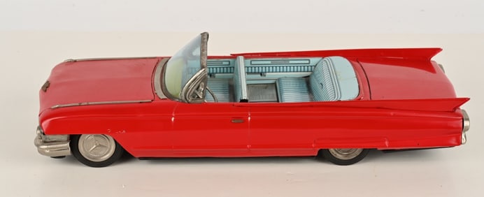 16" JAPAN TIN FRICTION 1961 CADILLAC CONVERTIBLE
