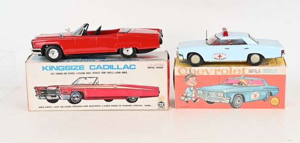 JAPAN BATTERY OP CADILLAC & IMPALA w/ BOXES