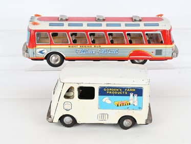 JAPAN TIN FRICTION DAIRY VAN & BUS