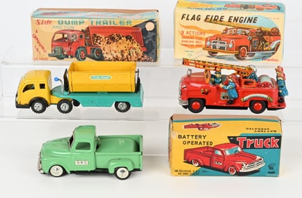 3- JAPAN TIN FRICTION TRUCKS w/ BOXES