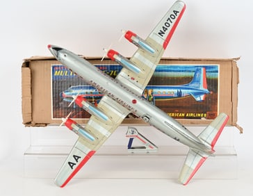 JAPAN BATTERY OP DC-7C PLANE w/ BOX