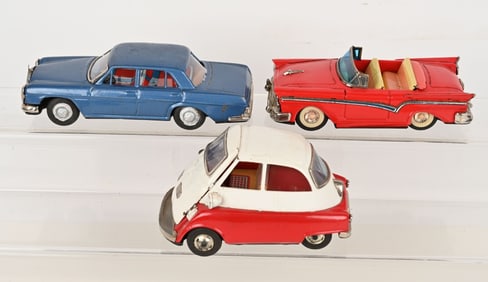 3- JAPAN TIN FRICTION CARS