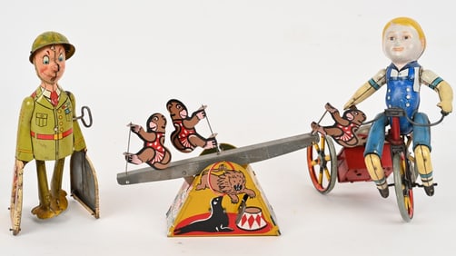 3- TIN WINDUP TOYS