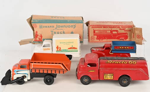 LOT OF TOY TRUCKS: Great lot of toy trucks. Some with boxes. Conditions vary. AS-IS