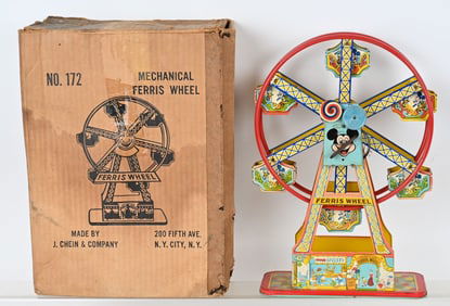 CHEIN TIN WINDUP FERRIS WHEEL w/ BOX