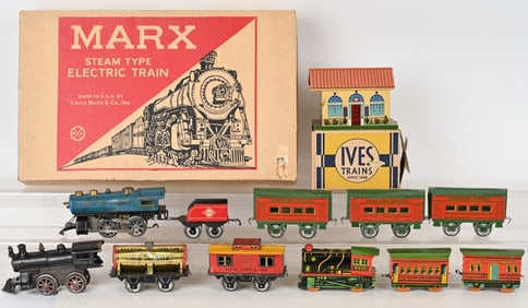 LOT OF TRAIN TOYS & ACCESSORIES