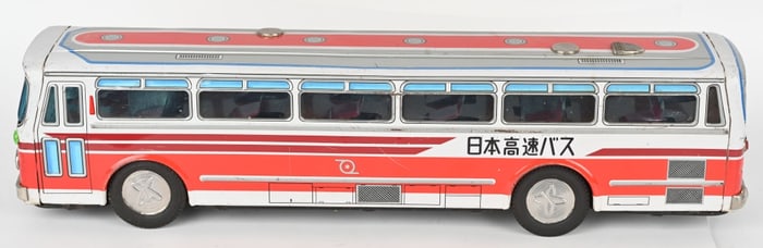 27" JAPAN TIN FRICTION BUS