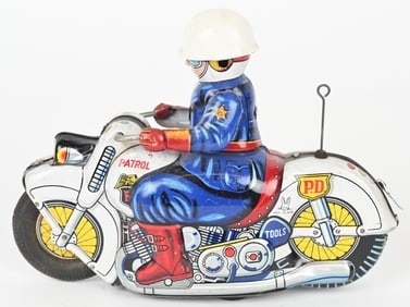 JAPAN TIN FRICTION POLICE MOTORCYCLE