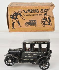 MARX TIN WINDUP LIMPING LIZZIE JALOPY w/ BOX