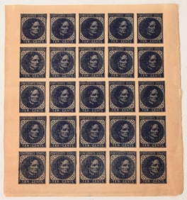 CONFEDERATE STATES 10 CENT JEFFERSON DAVIS STAMPS
