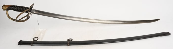 CIVIL WAR MODEL 1860 CAVALRY SWORD 1864 W SCABBARD