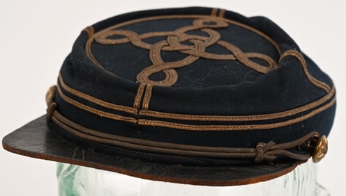 INDIAN WARS OFFICERS KEPI W QUATREFOIL VISOR HAT