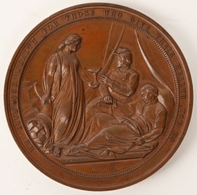 CIVIL WAR US 1864 SANITARY COMMISSION MEDAL
