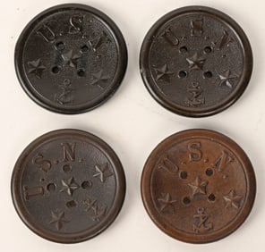 CIVIL WAR US NAVY COAT BUTTONS BY GOODYEAR USN