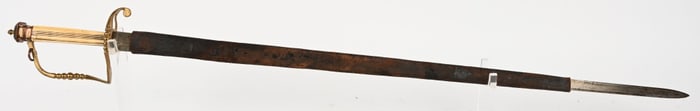 FEDERAL PERIOD 5 BALL AMERICAN SWORD OR SPADROON