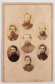 CIVIL WAR CDV OF MEMBERS OF THE 2ND WIS. CAVALRY