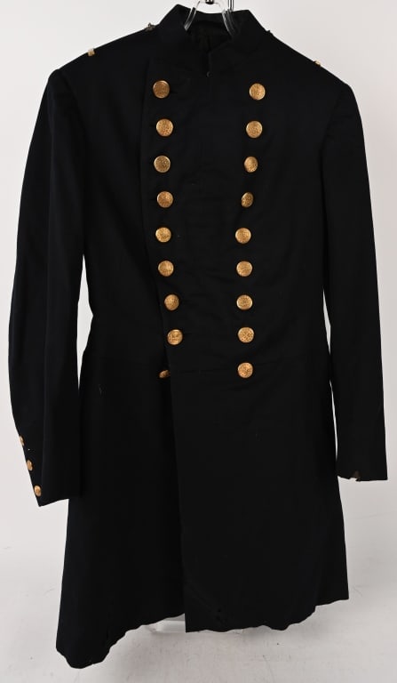 INDIAN WARS KENTISH GUARDS RI. OFFICERS FROCK COAT: Indian Wars Kentish Guards of Rhode Island Frock Coat in excellent condition and is double breasted with a 18 button front and a stand up collar. Excellent. The Kentish Guards were formed in the Colon