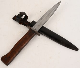 WW1 IMPERIAL GERMAN BOOT KNIFE W SCABBAARD WWI