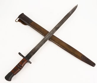 WW1 M1917 BAYONET W 1ST PATTERN SCABBARD MINT WWI