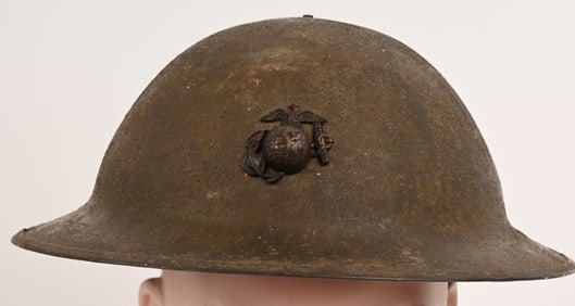 WWI US MARINE CORPS COMBAT HELMET USMC WW1